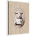 Framed Canvas 18x24 Sylvie Beaded White 1