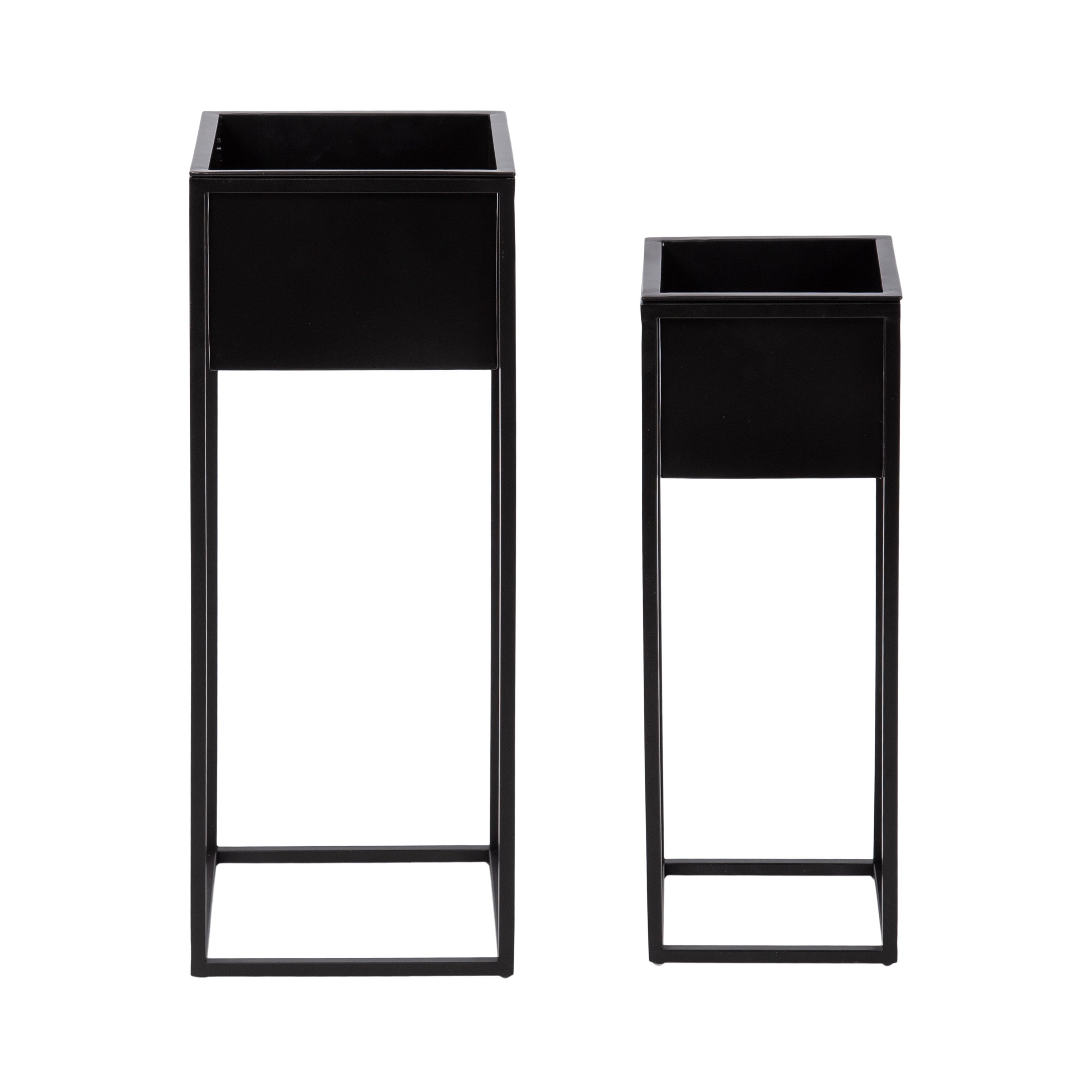 Palade Free Standing Metal Planter Set
