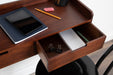 Floating Console Table Dark Brown 28x12x6.5 8
