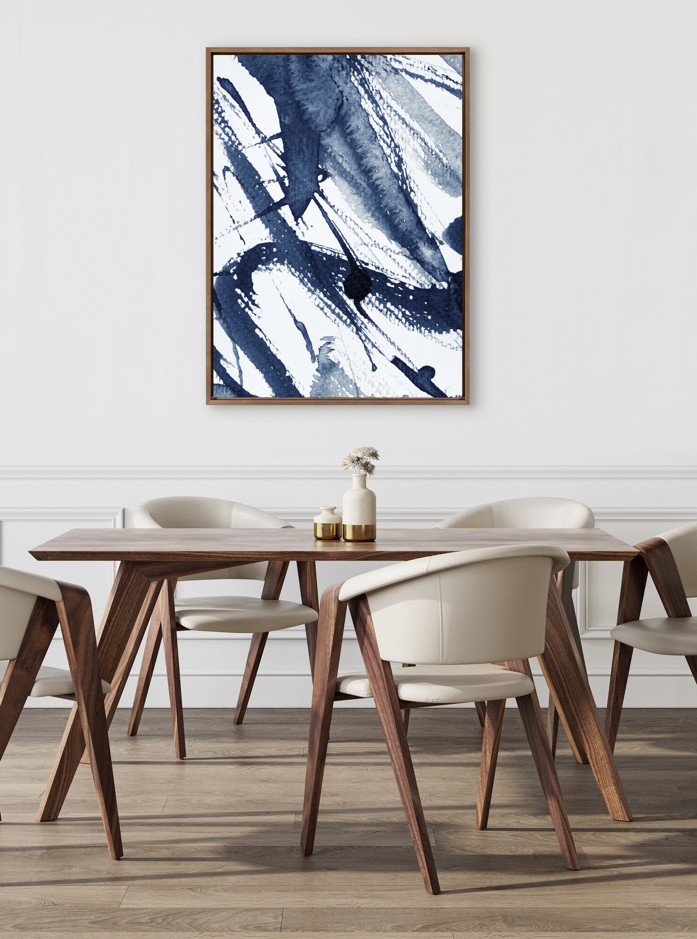 Framed Canvas Sylvie Dark Gold 31.5x41.5 5