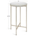 Tea Table Silver White 14x14x26 2
