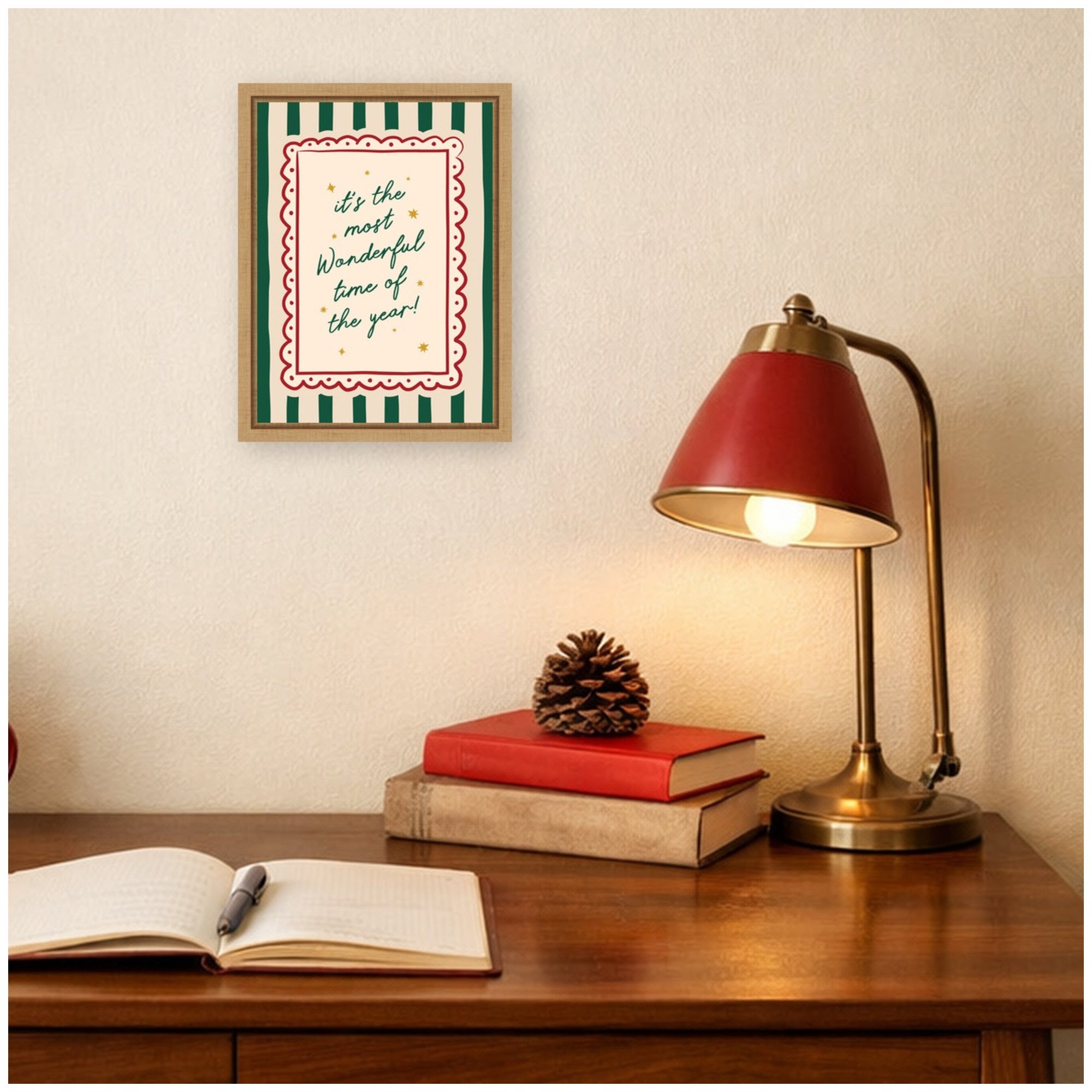 Framed Canvas Sylvie Natural 10x13 6
