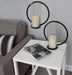 Wall Sconce Black 12" Diameter 8