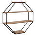 Accent Shelf Rustic Brown 24x24 1