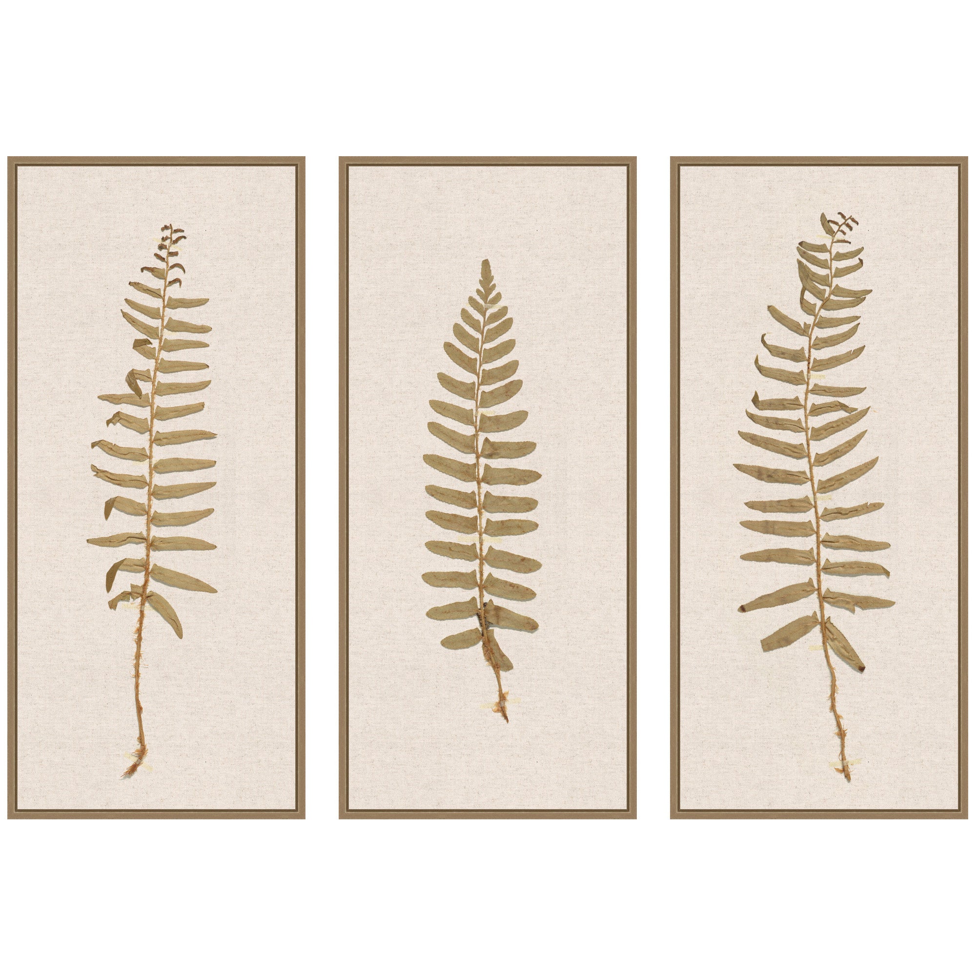 Art Set 3 Piece Set 18x40 Sylvie Dark Gold 1