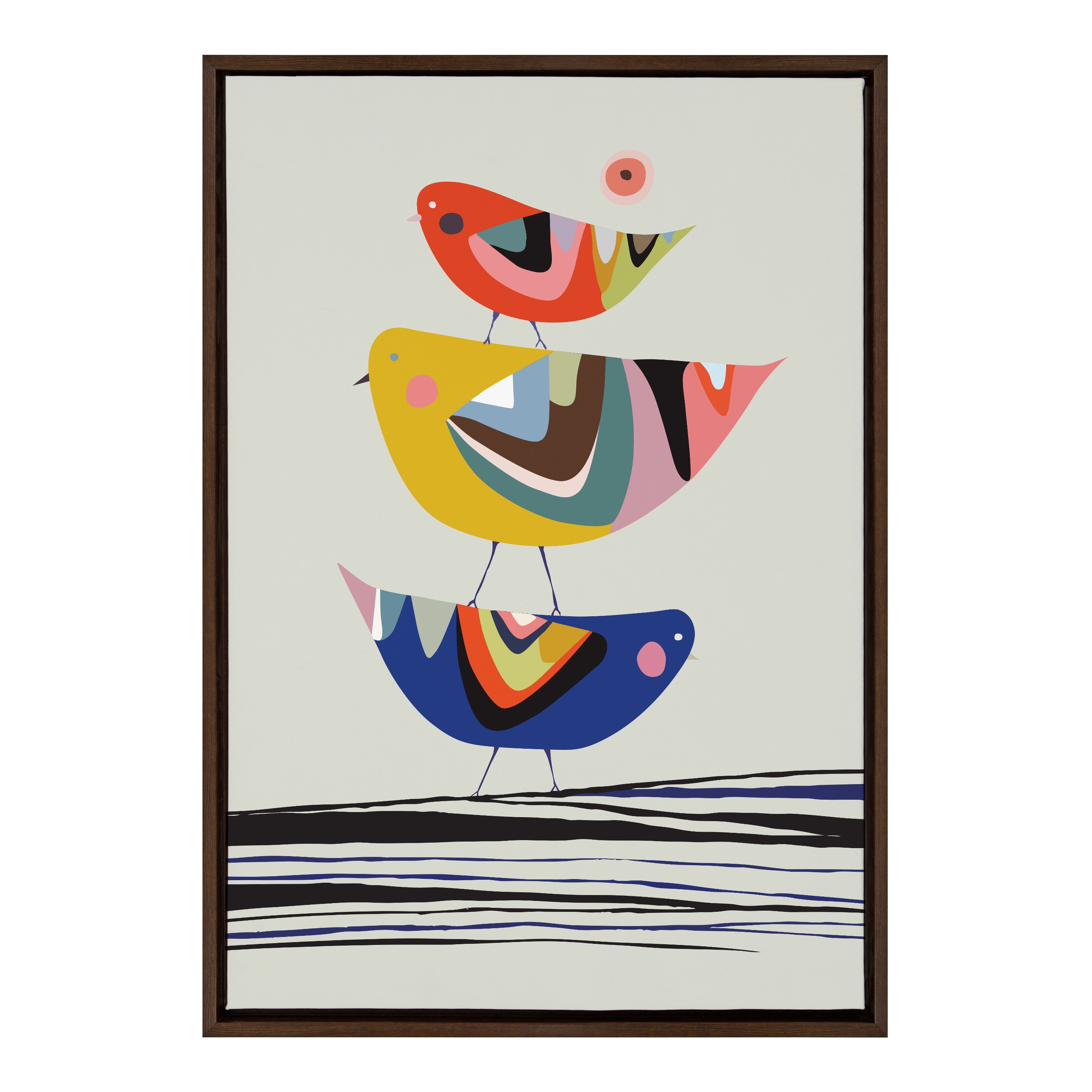 Framed Canvas Sylvie Walnut 23x33 2