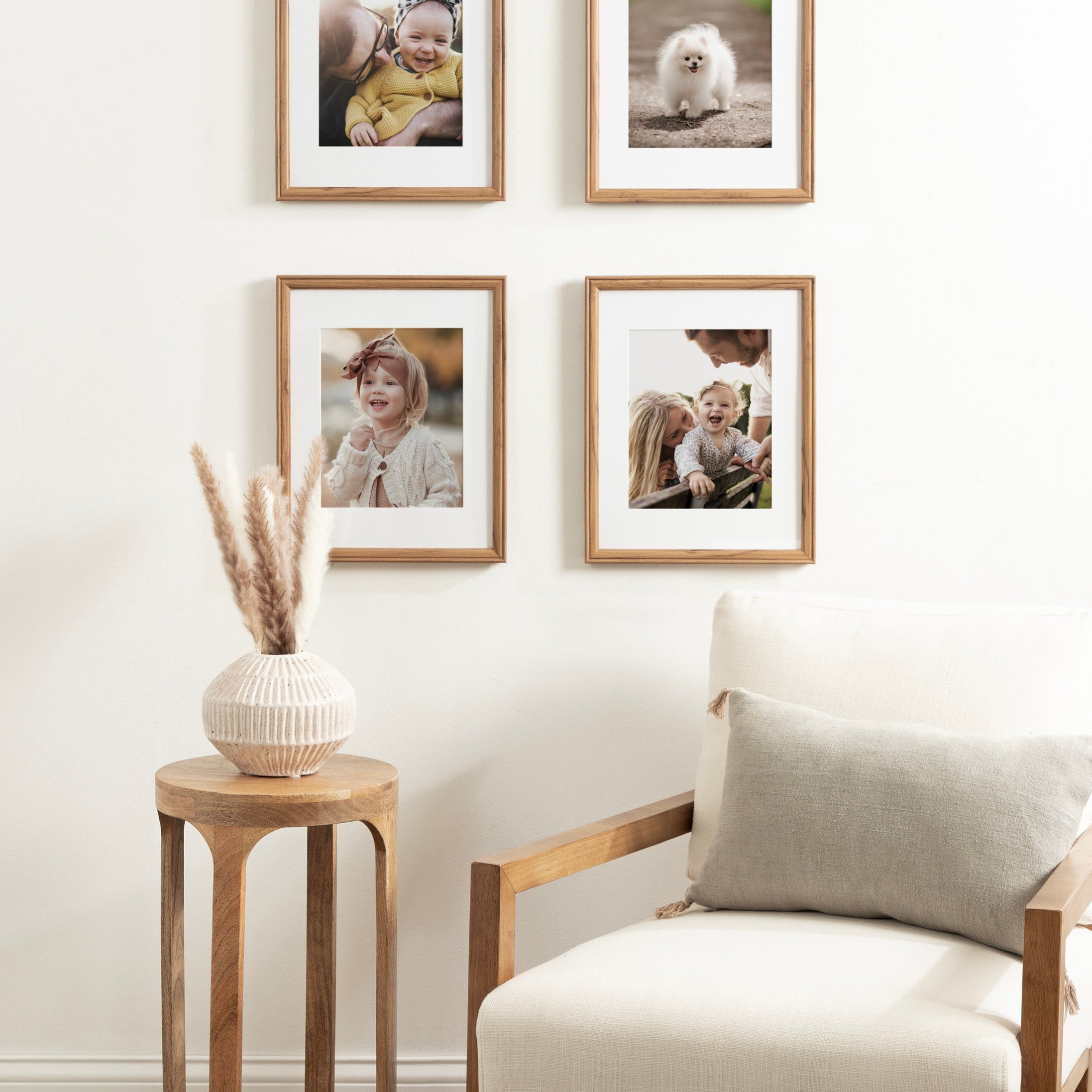Wall Frame 11x14 matted to 8x10 Brown 7