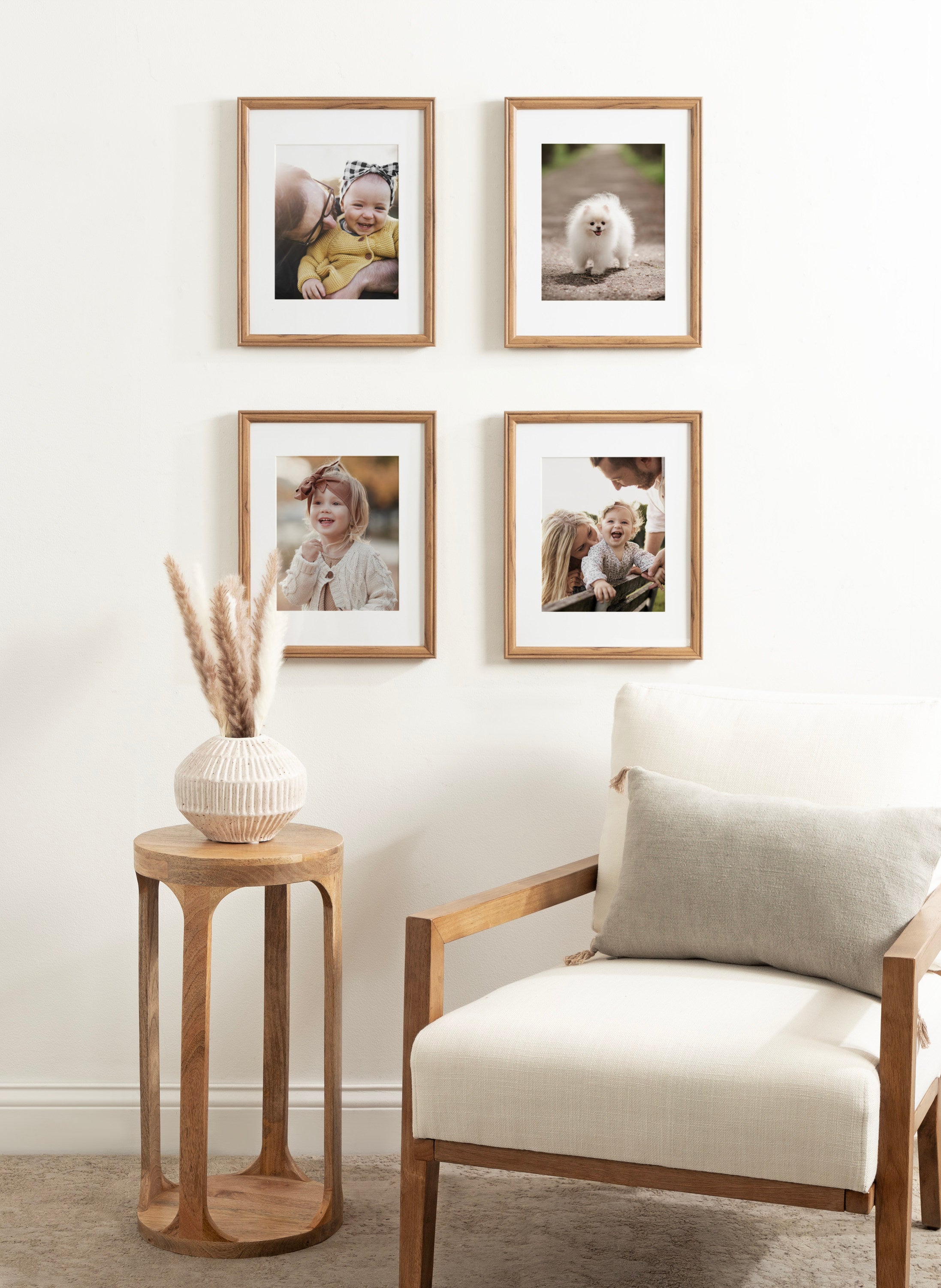 Wall Frame Brown 11x14 matted to 8x10 7
