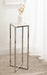 Drink Table White Silver 7x7x21 6
