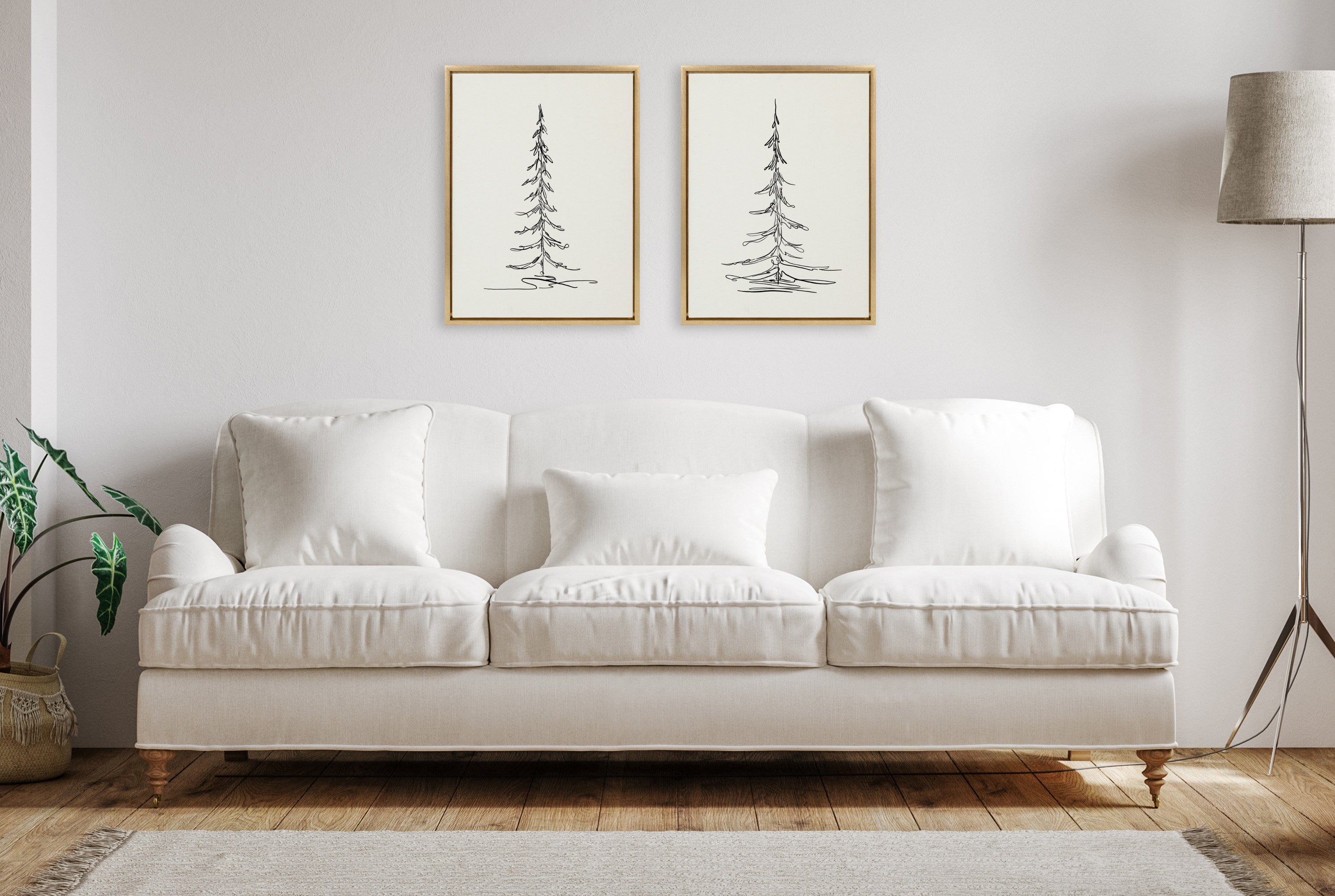Art Set 2 Piece Set 18x24 Sylvie Bright Gold 5