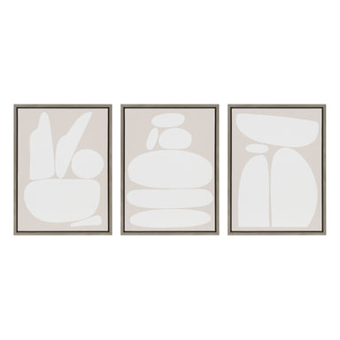 Art Set 3 Piece Set 18x24 Sylvie Graywash 2