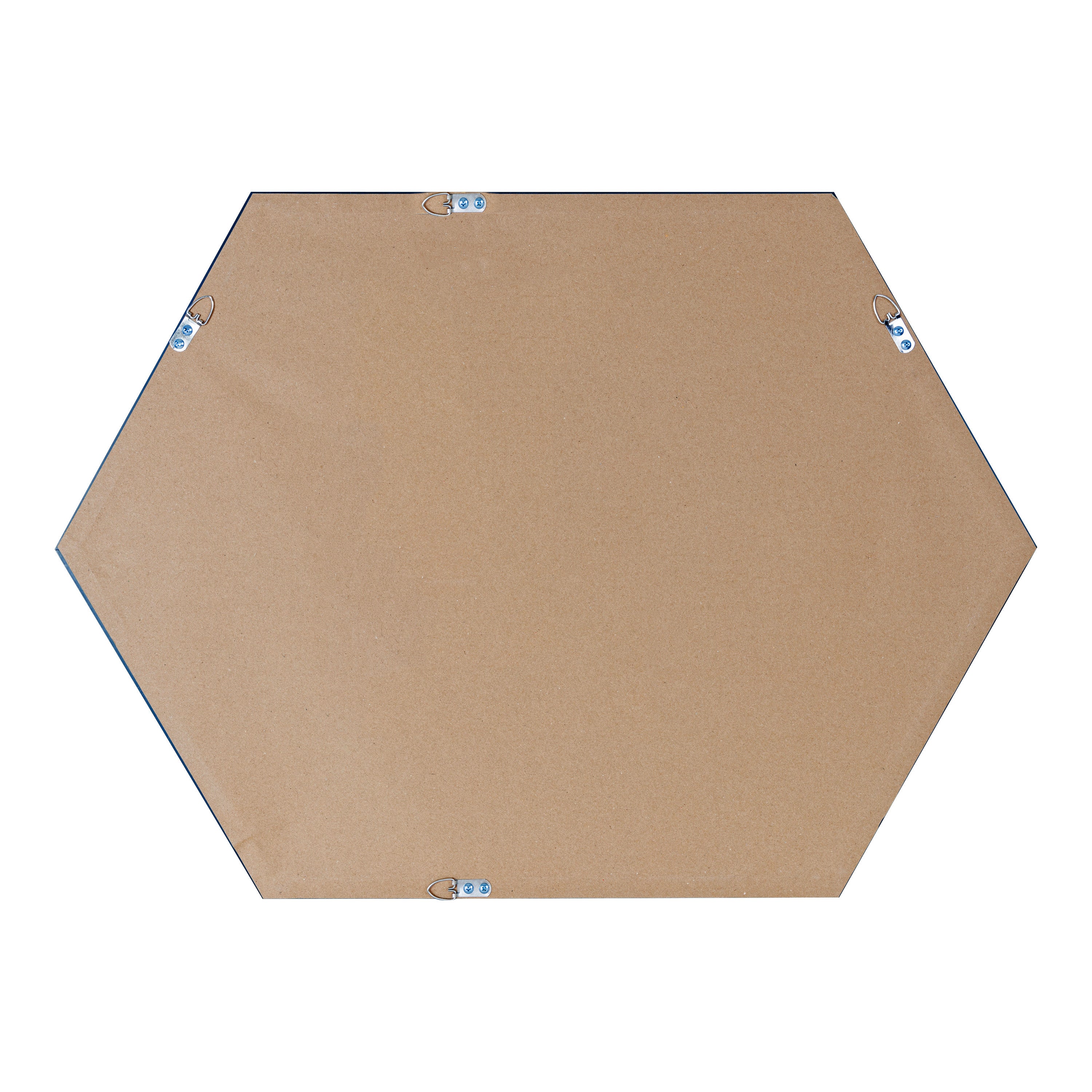Hexagon Mirror Black 22x31 4
