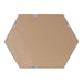 Hexagon Mirror Black 22x31 4