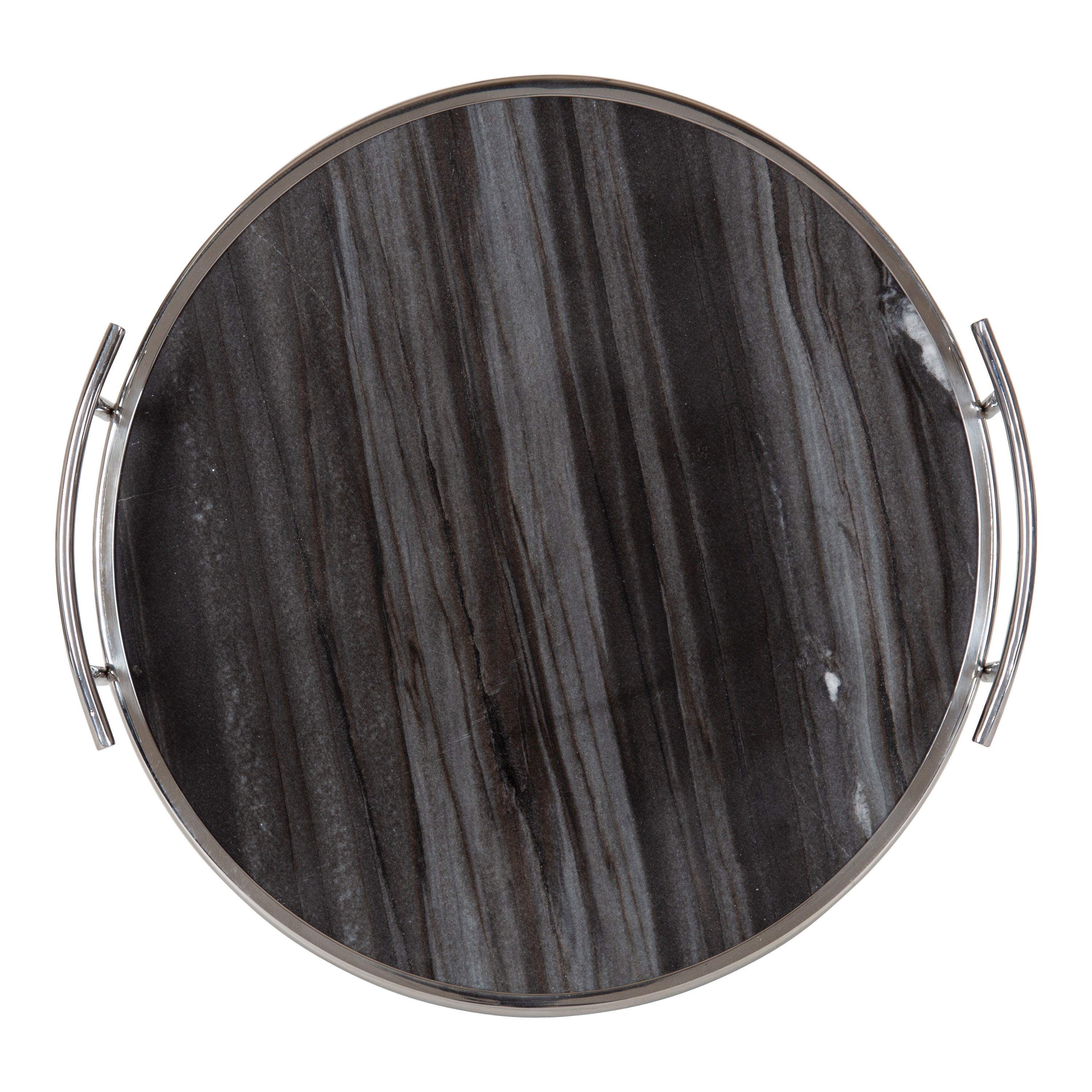 Serving Tray Gray 14" Diameter 4