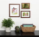 Tabletop Frame Walnut Brown 8x10 matted to 5x7 6