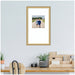 Wall Frame Florence Gold 13x22 matted to 8x8 6