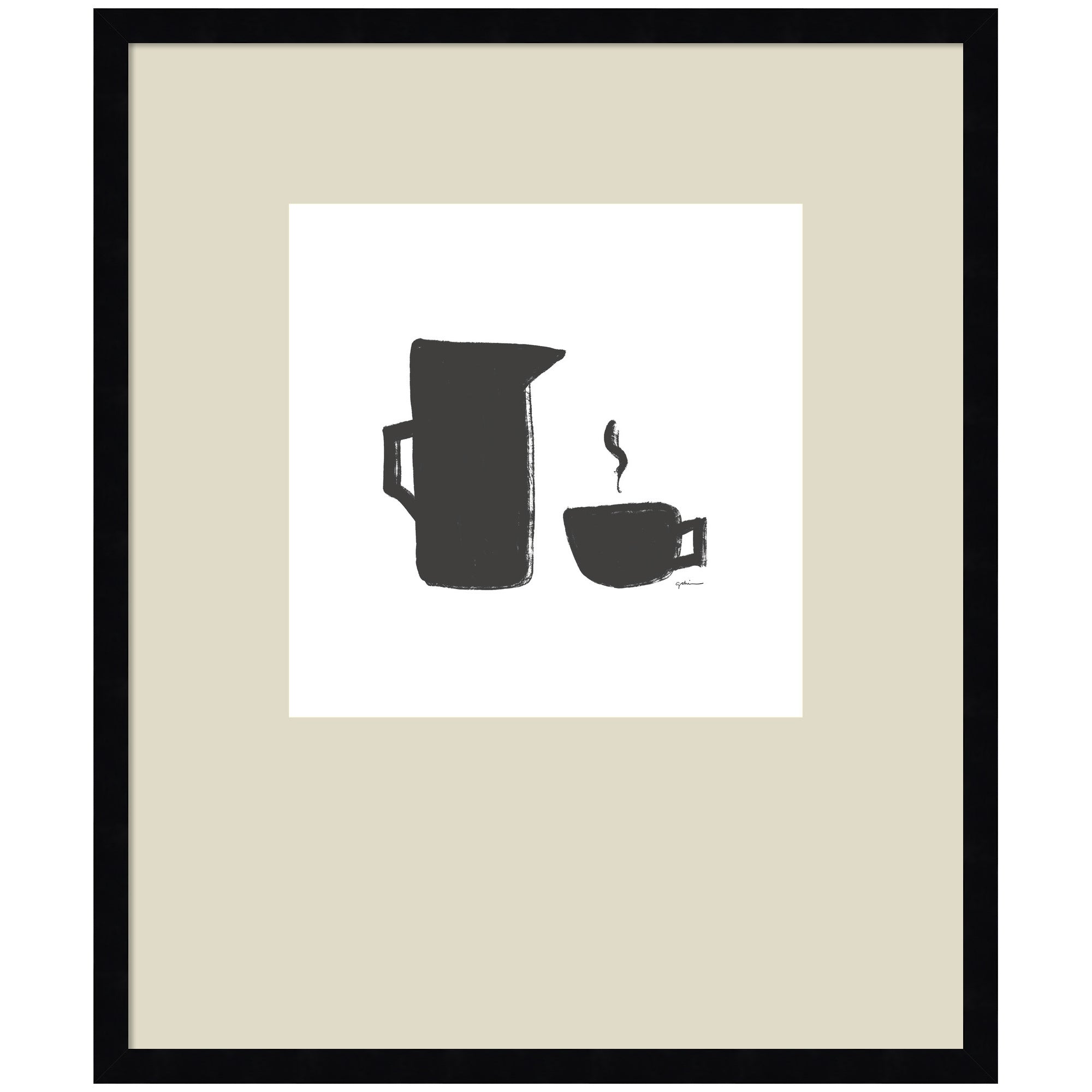 Coffee by Gabrielly Guedes Framed Wall Art Print