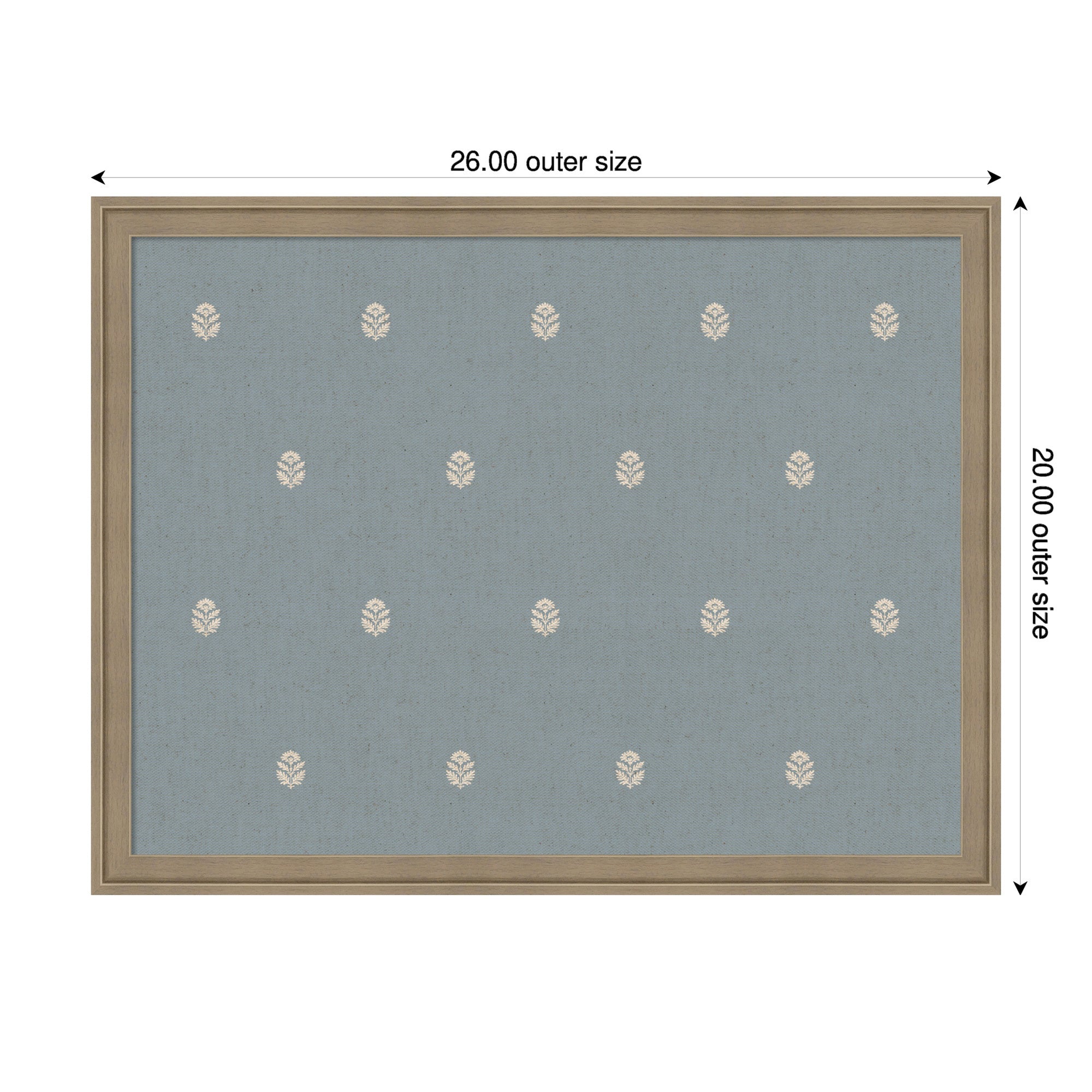 Magnetic Canvas 26x20 Florence Light Brown 2