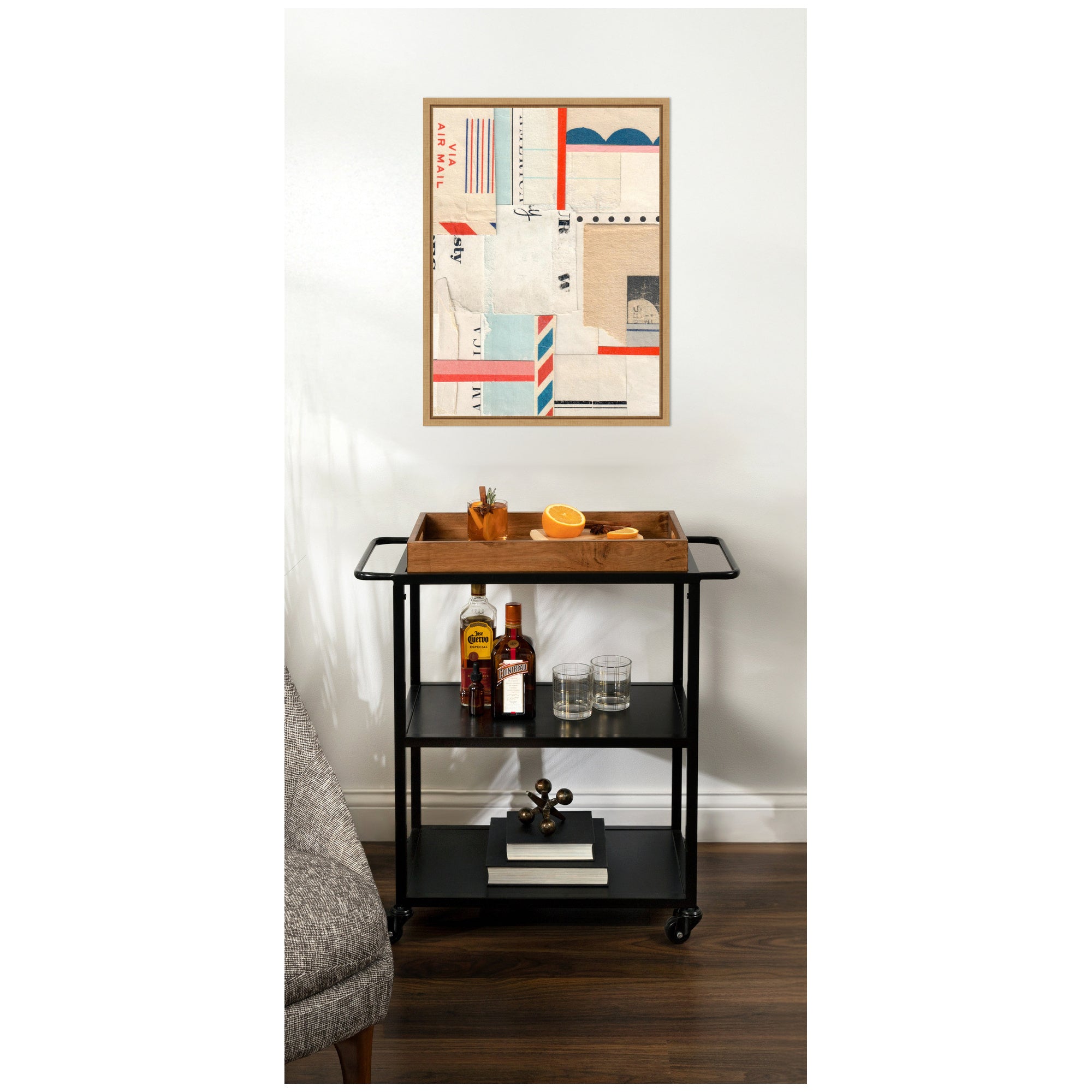 Framed Canvas Sylvie Natural 18x24 6