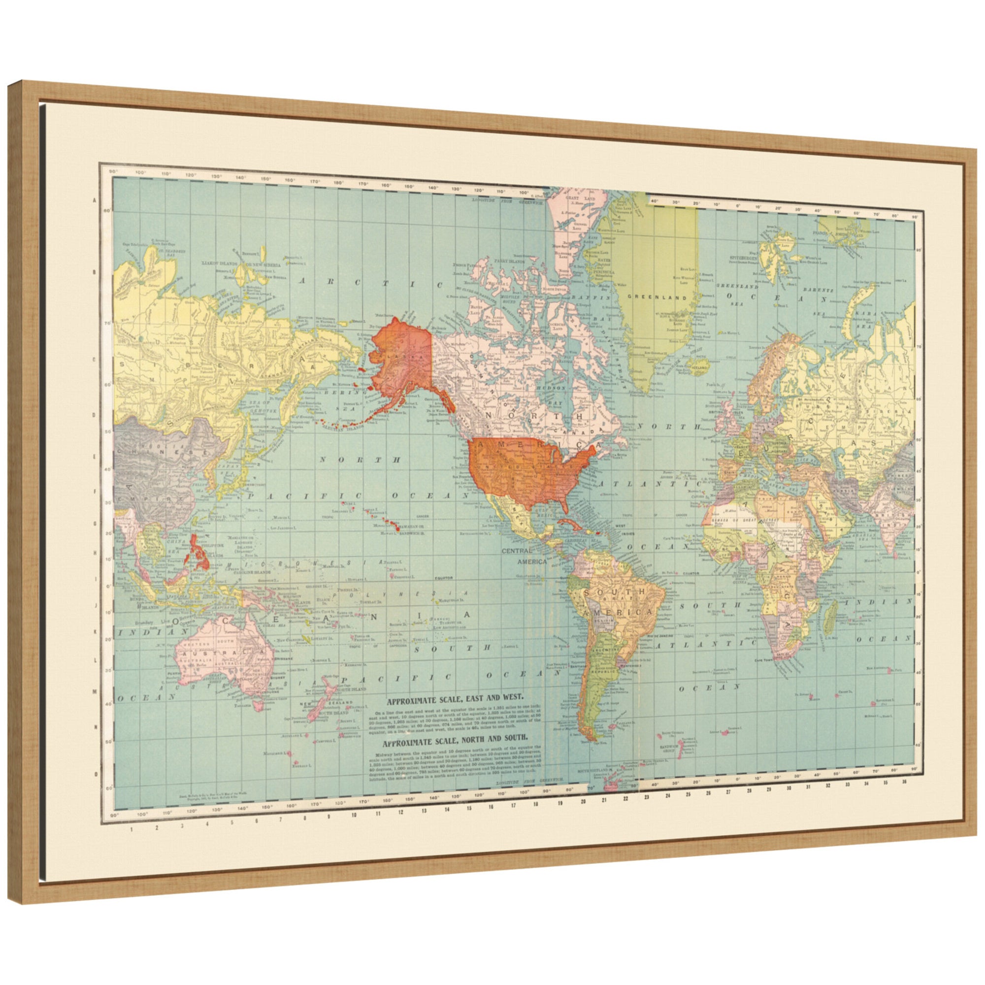 Framed Canvas Sylvie Natural 33x23 1