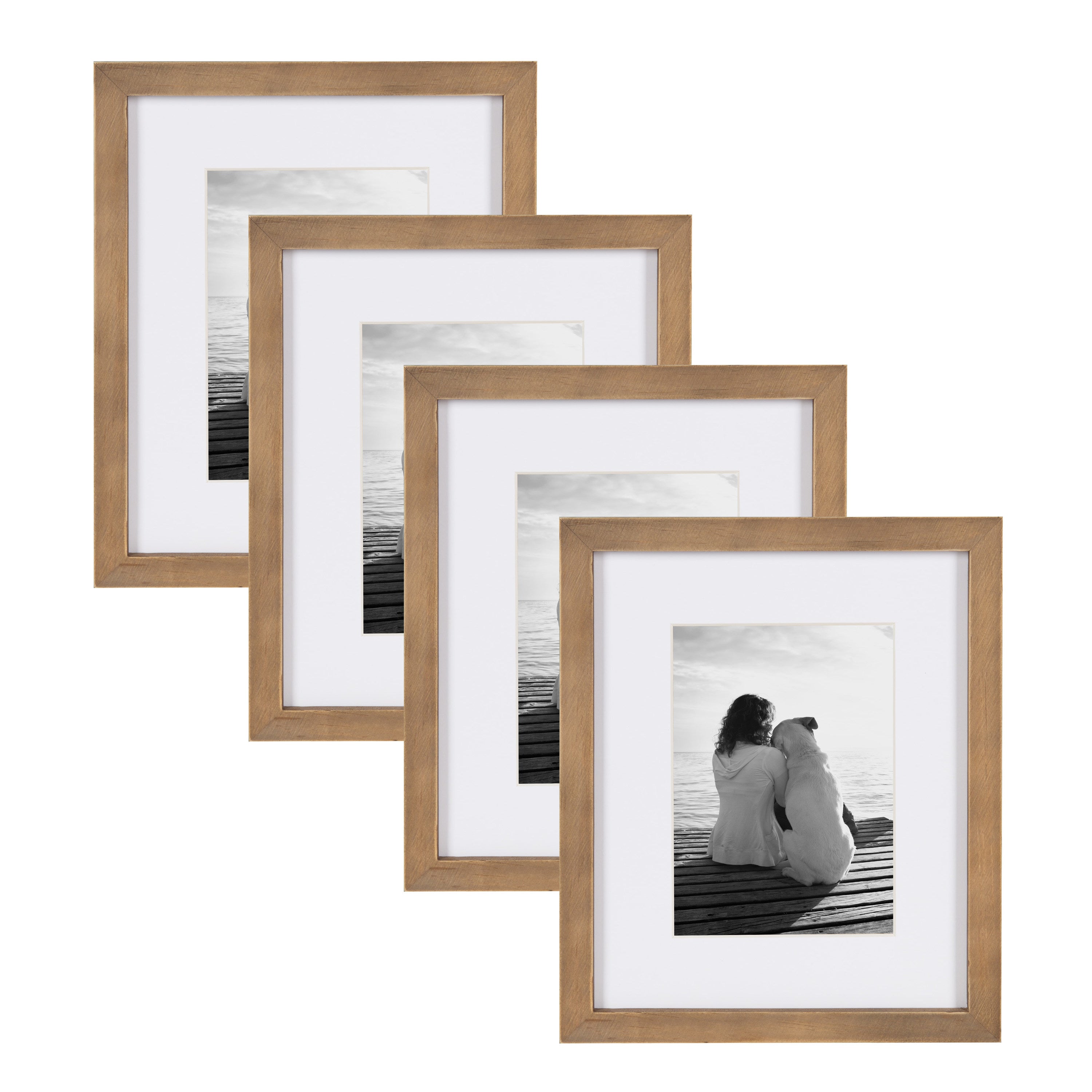 Tabletop Frame Rustic Brown 8x10 matted to 5x7 1