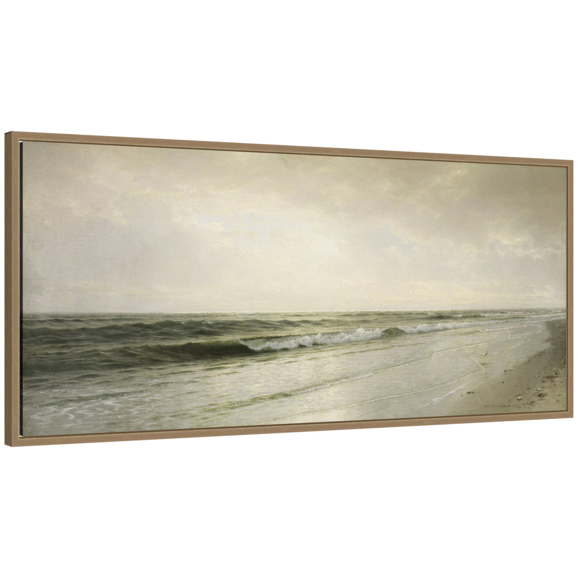 Framed Canvas Sylvie Dark Gold 40x18 1