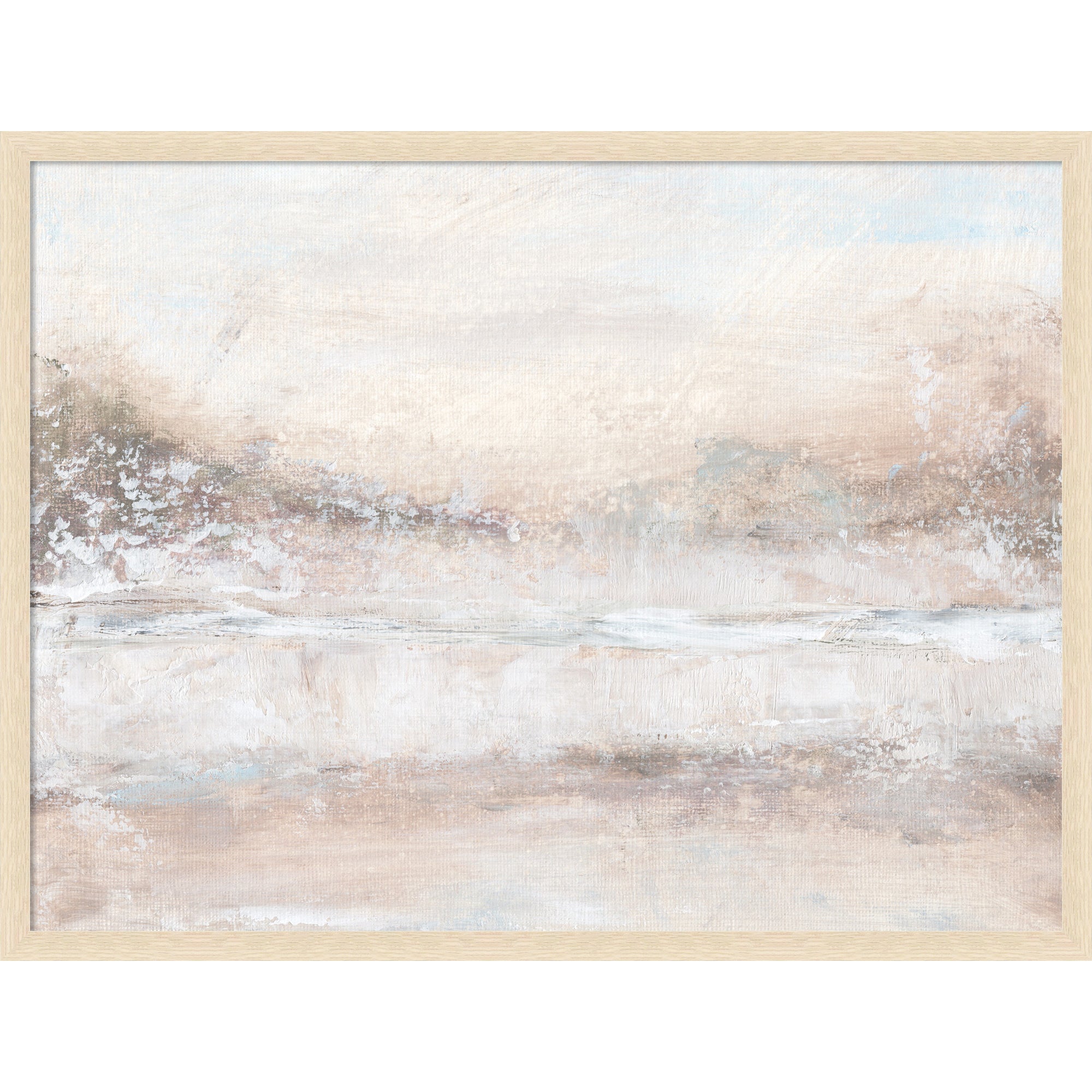 Mounted Canvas 38x29 Woodgrain Stripe Blonde 1