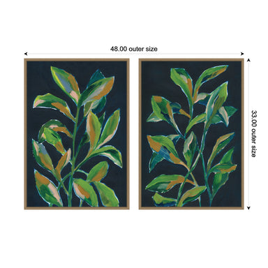 Art Set 2 Piece Set 23x33 Sylvie Dark Gold 2