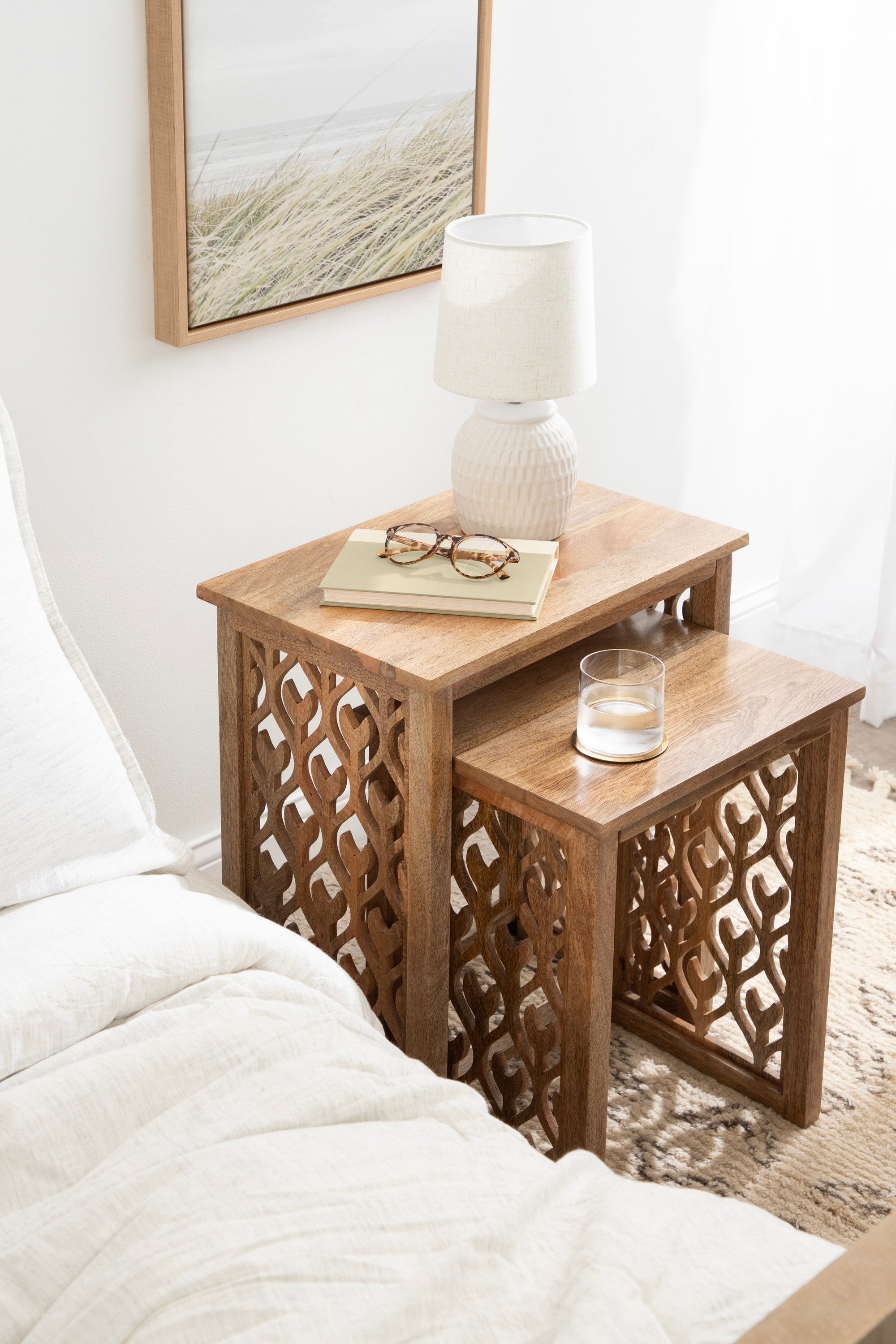 Nesting Table Natural 2 Piece 8
