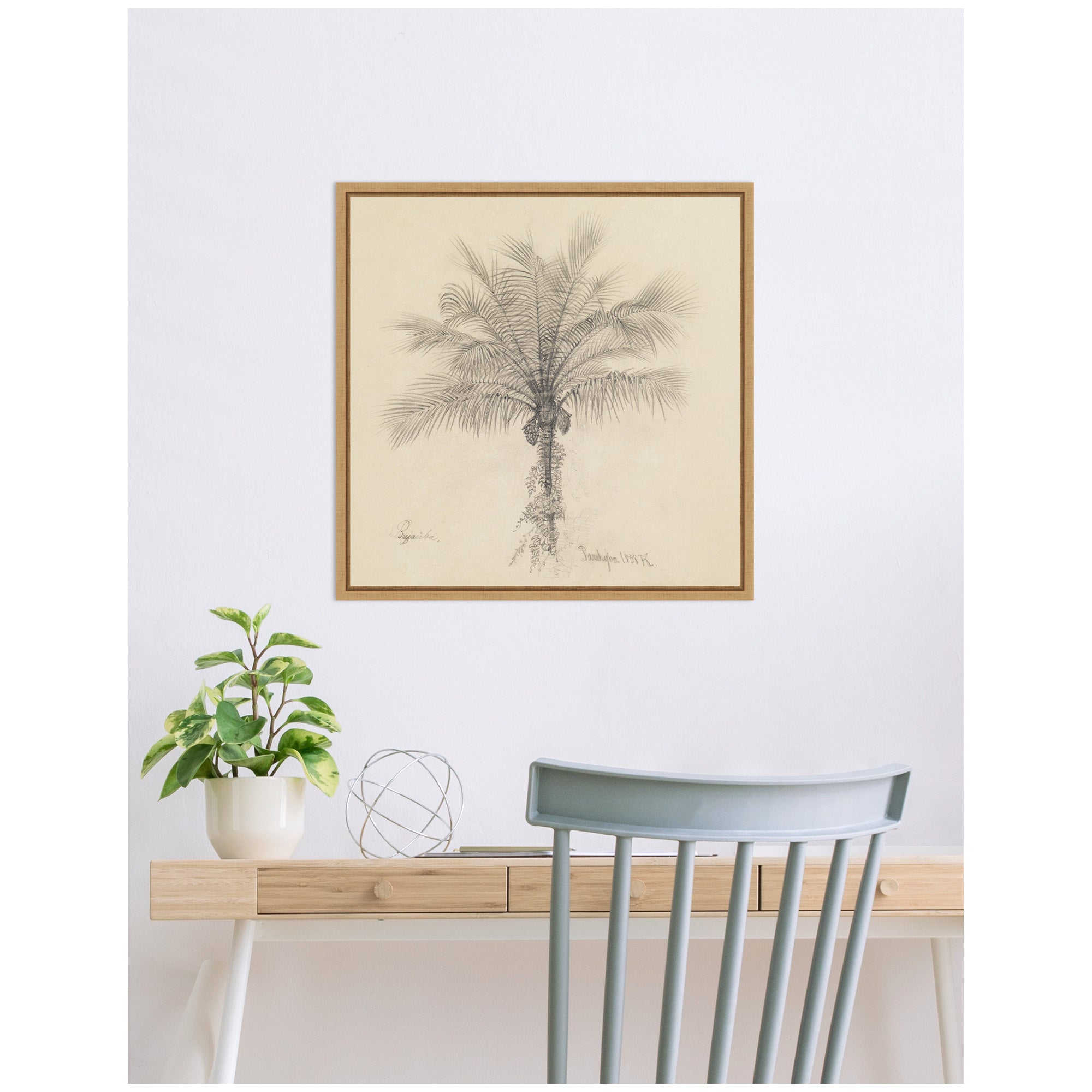 Framed Canvas 22x22 Sylvie Natural 7