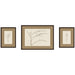 Framed Art Set 3 Piece Set 15x20/24x32 Carlisle Espresso Narrow 1