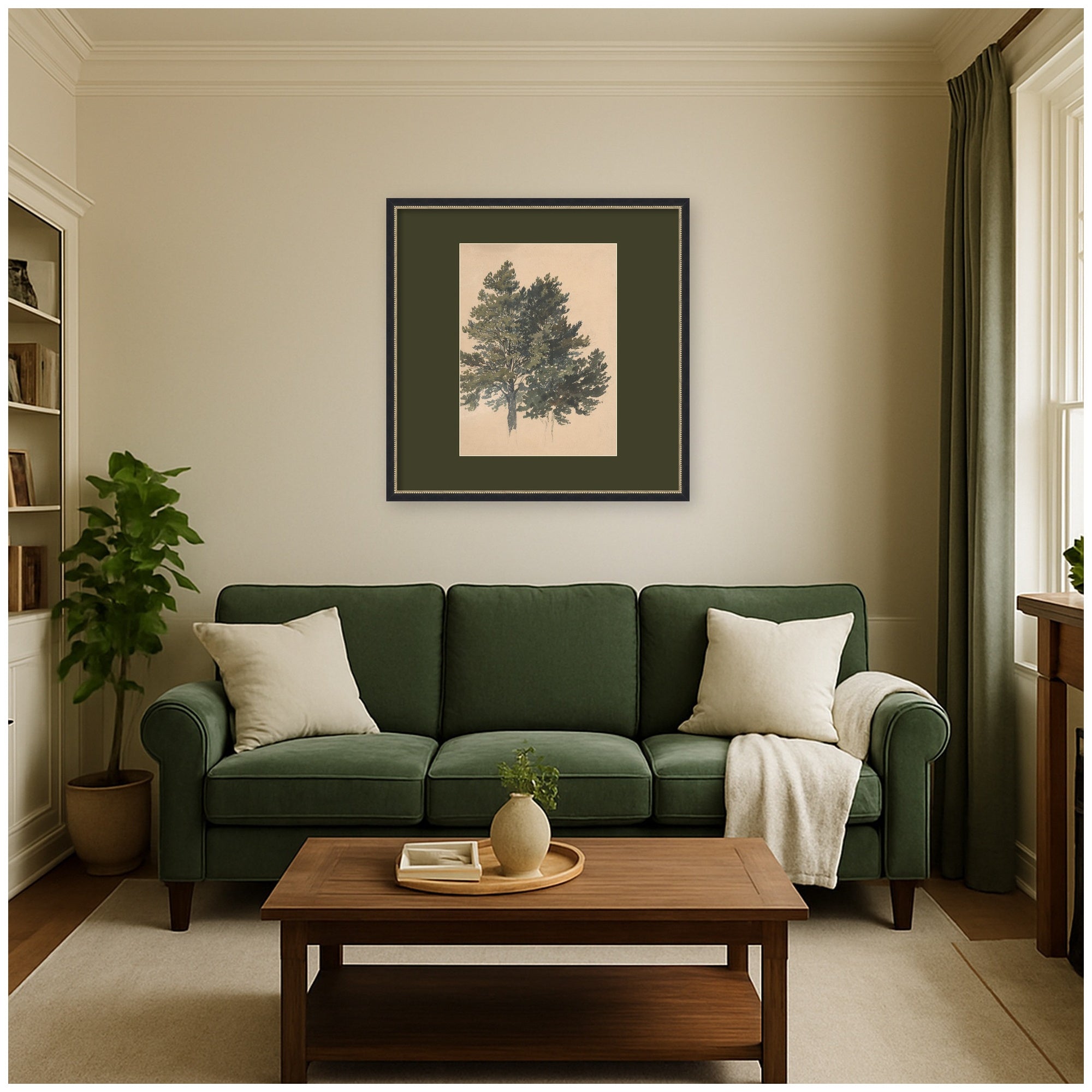 Framed Art 34x34 Belmont Black 6