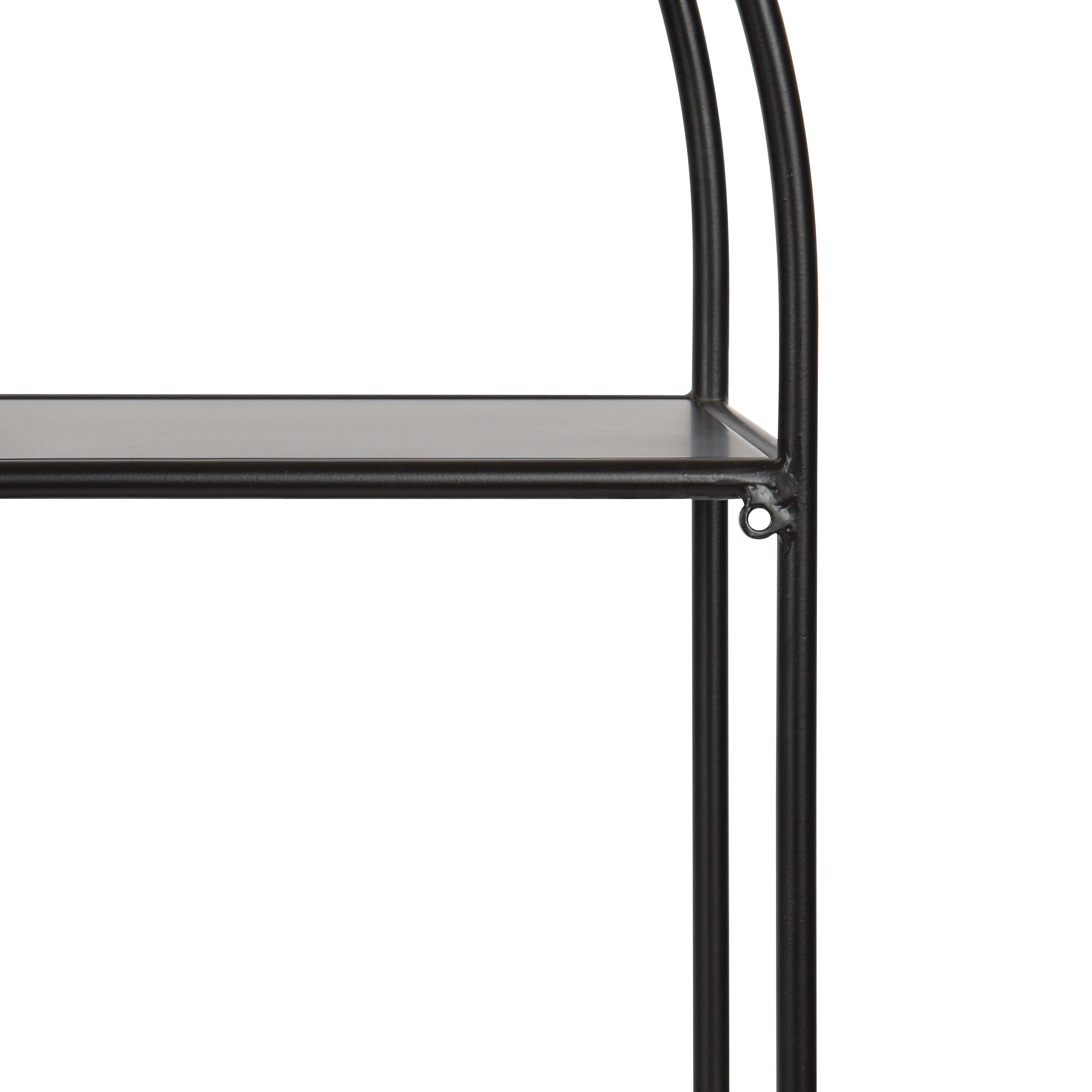 Accent Shelf 24x26 Black 4