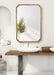 Scallop Mirror Rustic Brown 24x36 6
