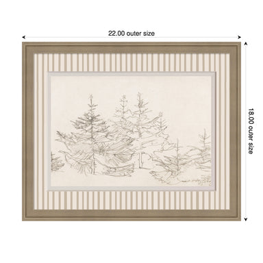Framed Art Florence Light Brown 22x18 2