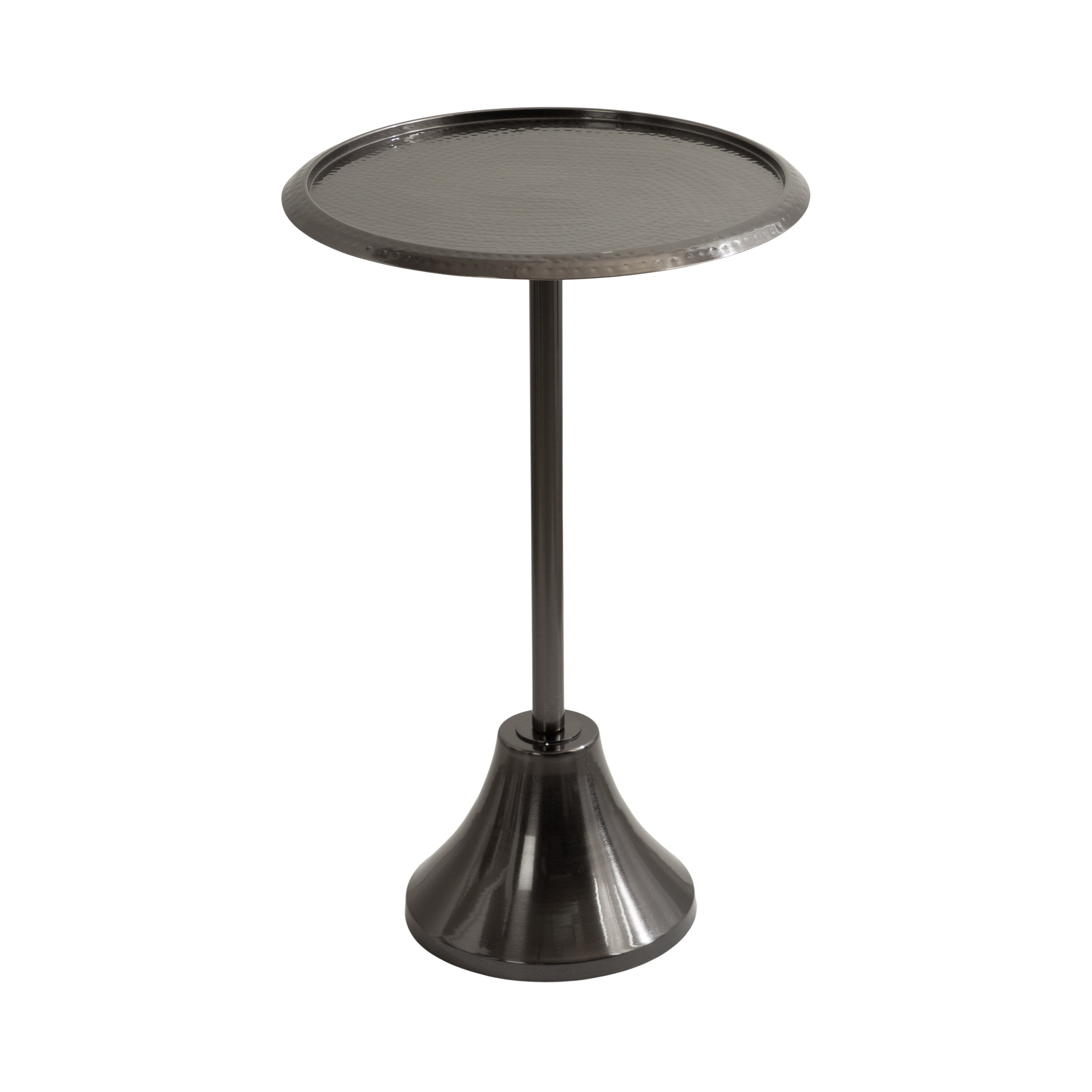 Side Table Pewter 15x15x24 1