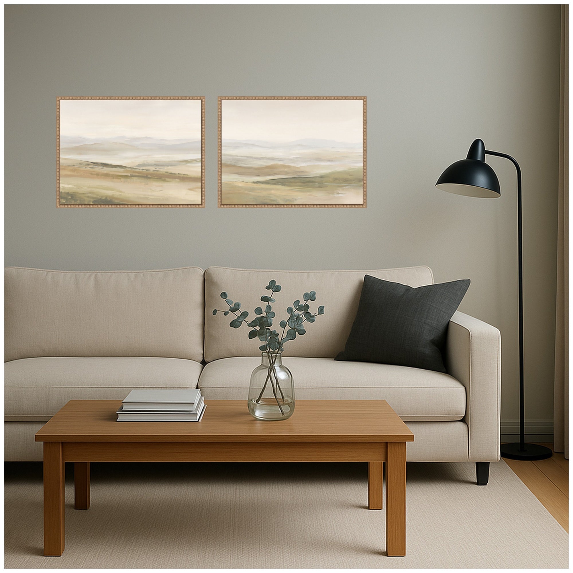 Art Set 2 Piece Set 18x24 Sylvie Beaded Rustic Natural 6