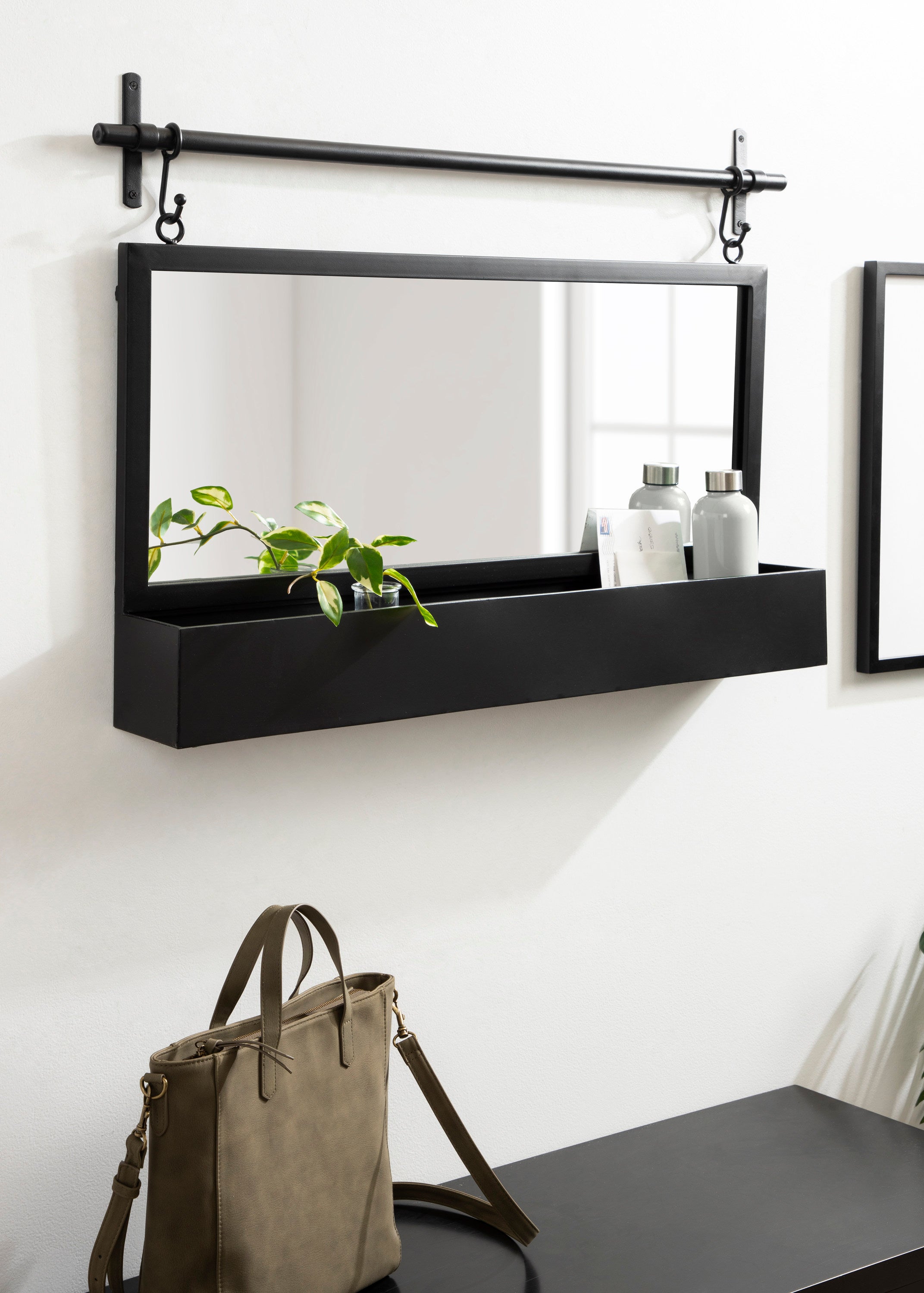 Gammons Wall Mirror with Shelf