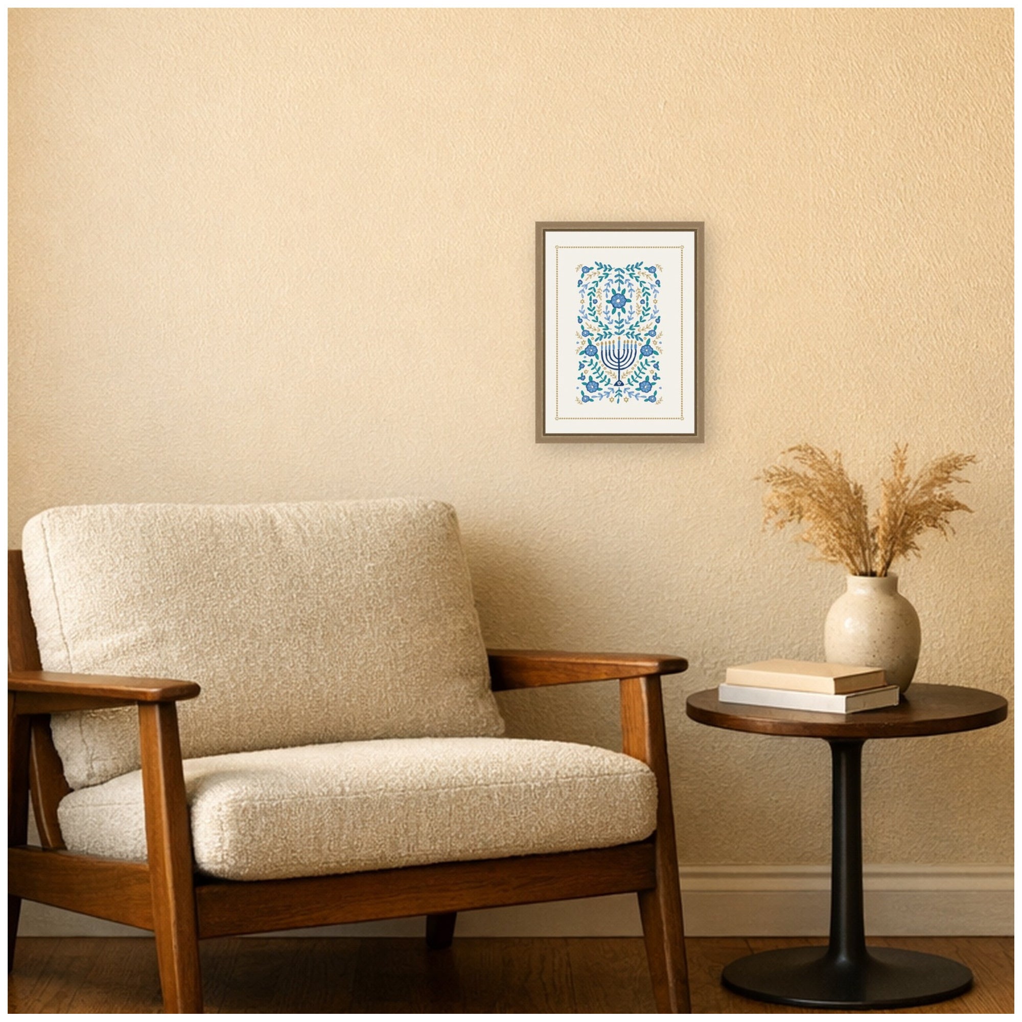 Framed Canvas Sylvie Dark Gold 10x13 6