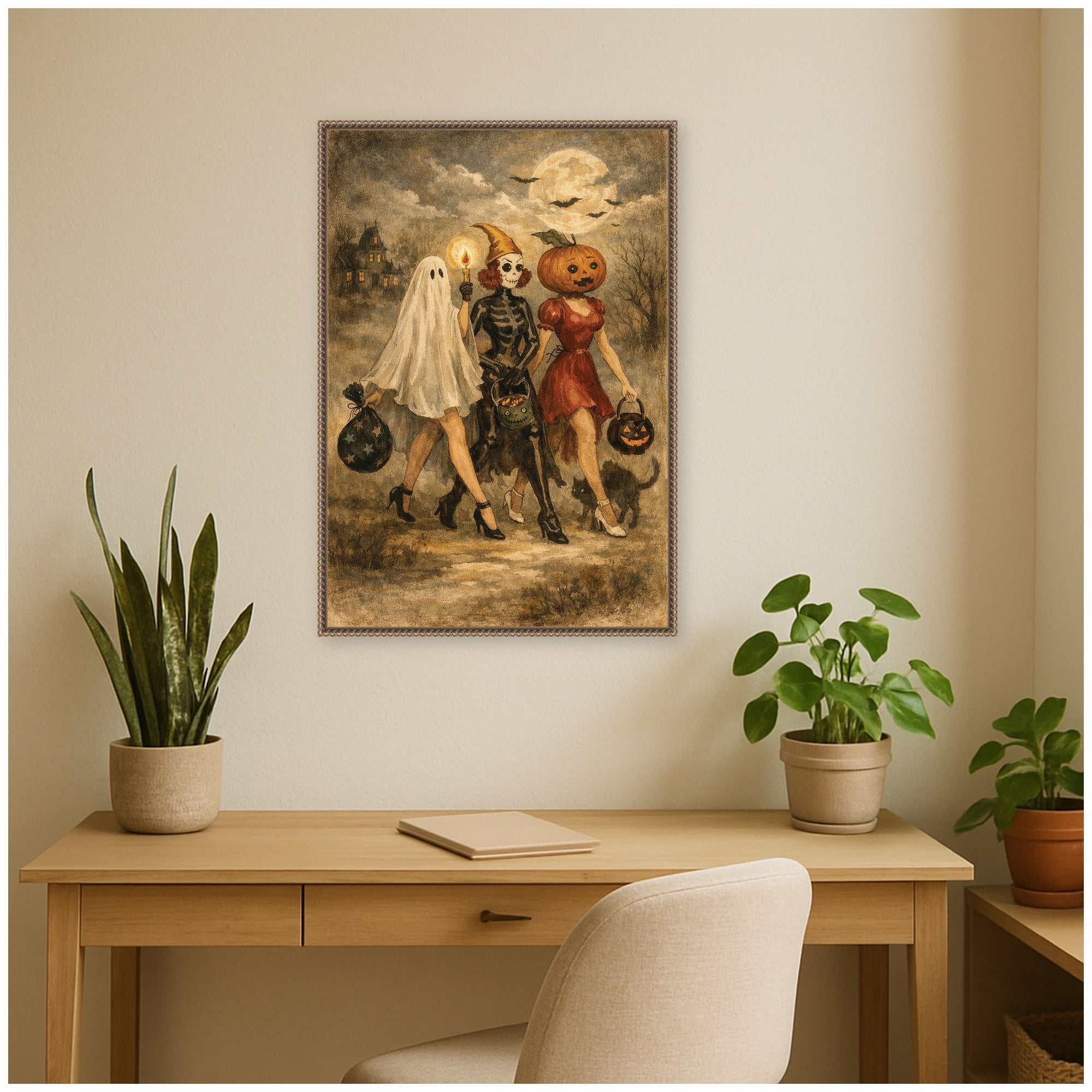 Framed Canvas 23x33 Sylvie Beaded Dark Gold 6