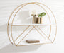 Accent Shelf 26x21 White Gold 6