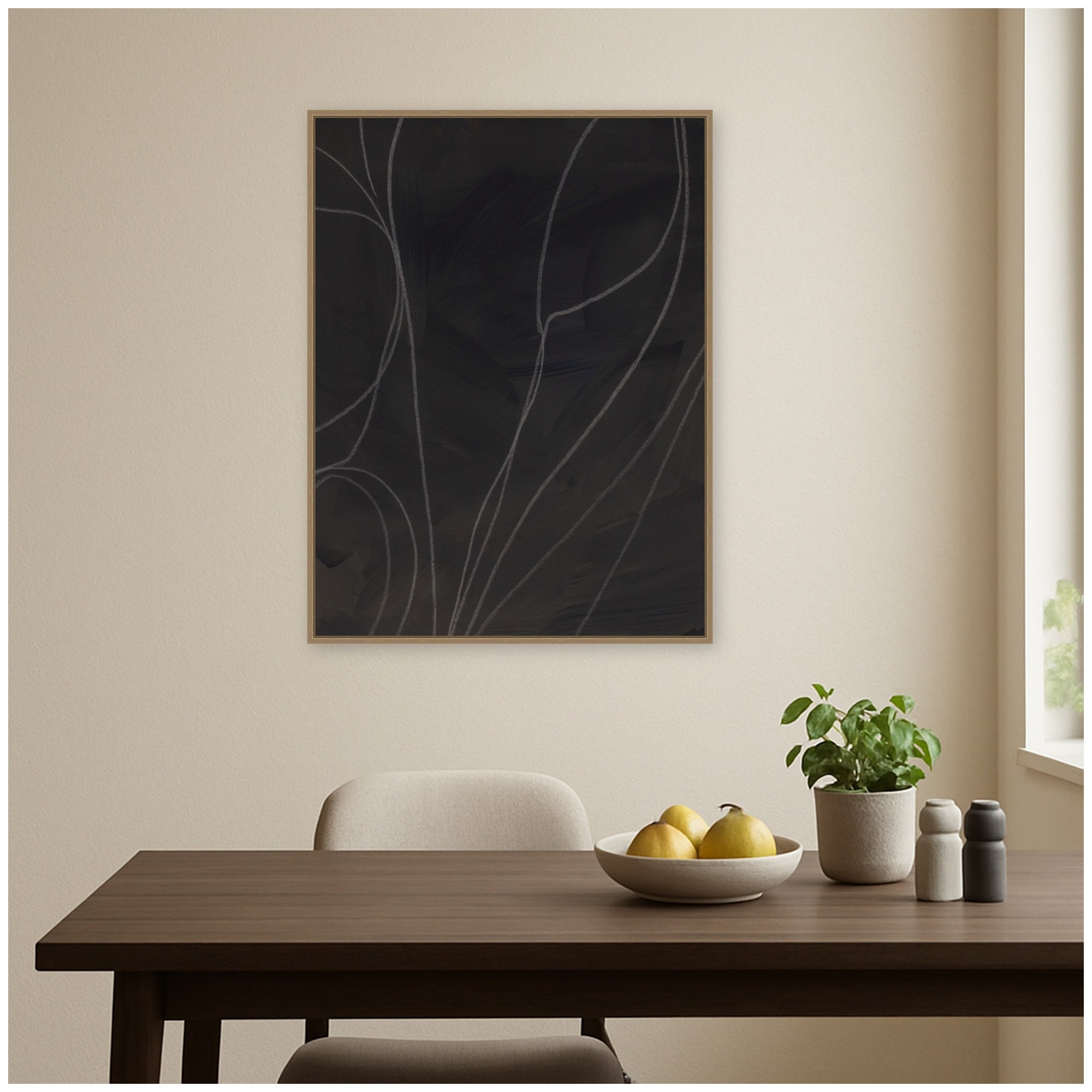 Framed Canvas Sylvie Dark Gold 32x42 5