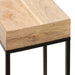 Side Table Natural Black 8x8x23 3