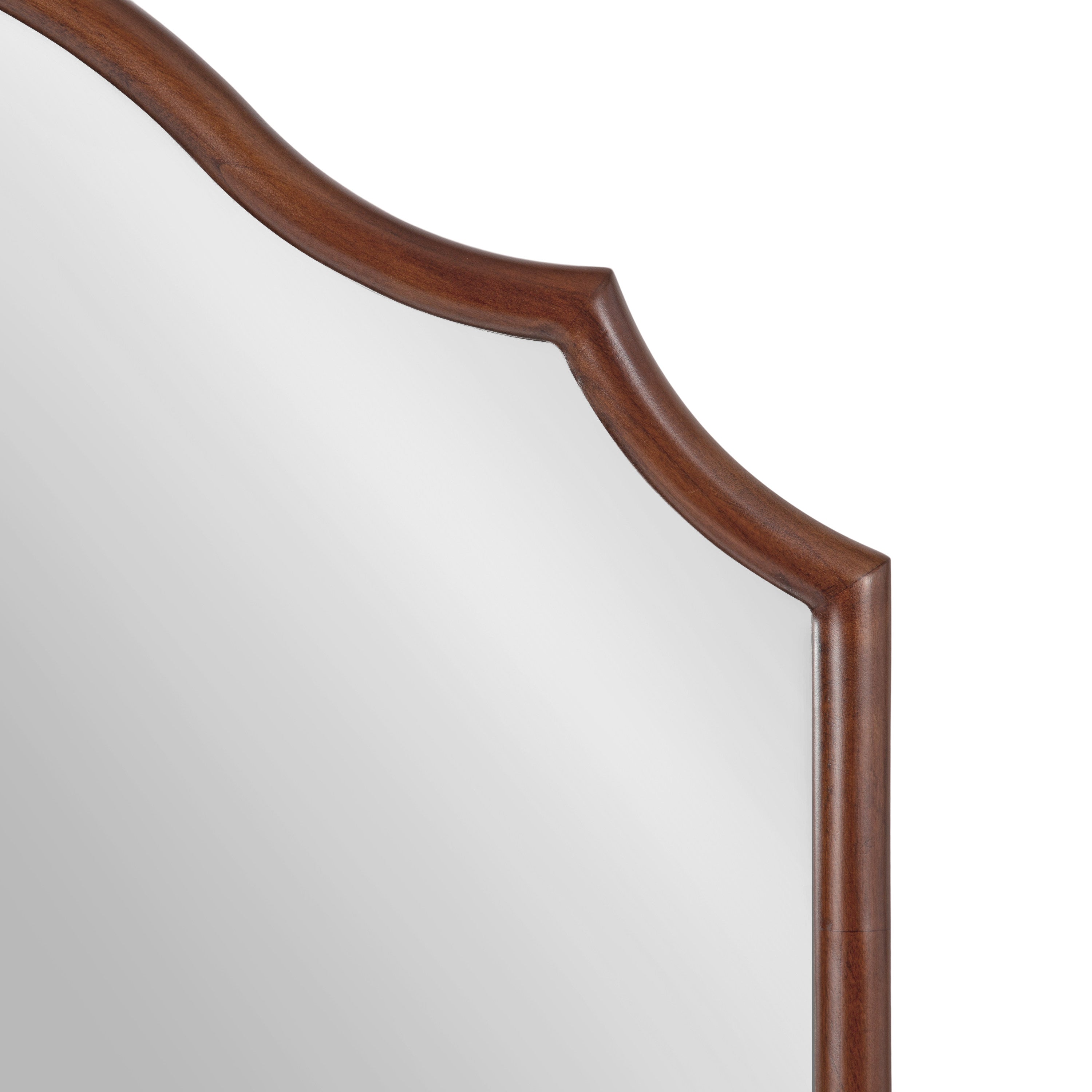 Arch Mirror Walnut Brown 32x28 4