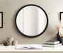 Round Mirror Black 30x30 7