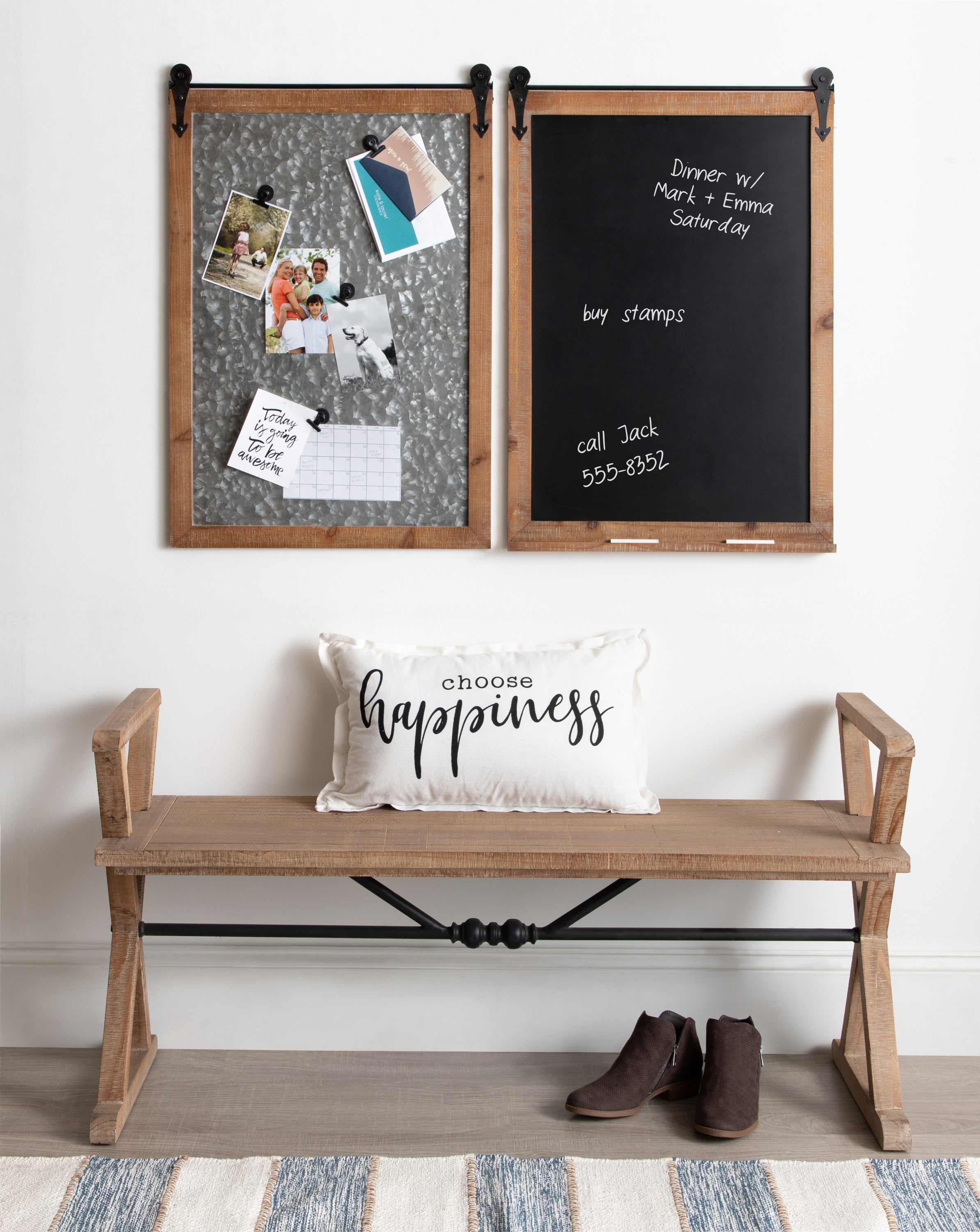 Magnetic Board Rustic Brown 22x32 7