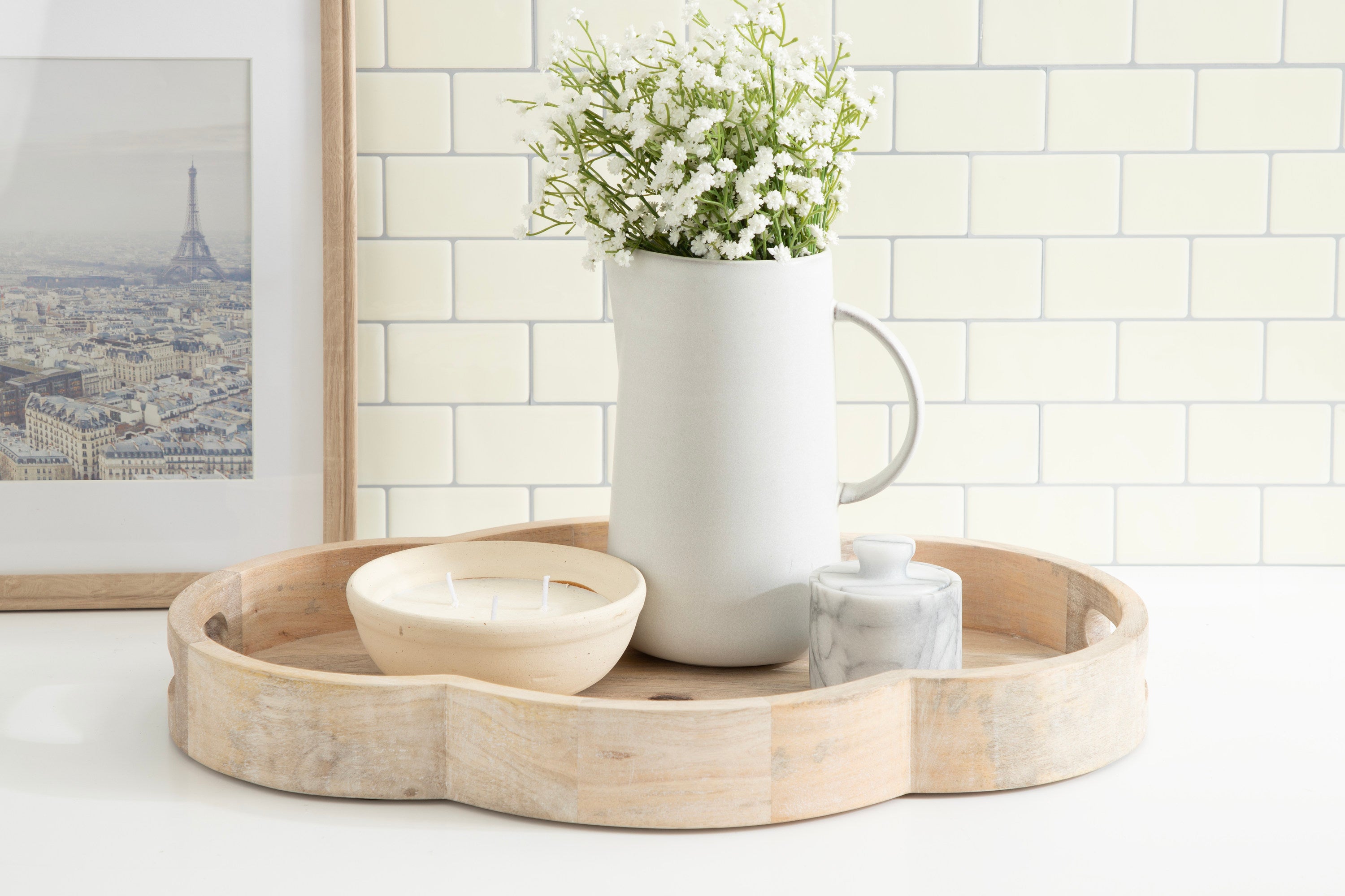 Single Tray Natural Beige 20x14 7