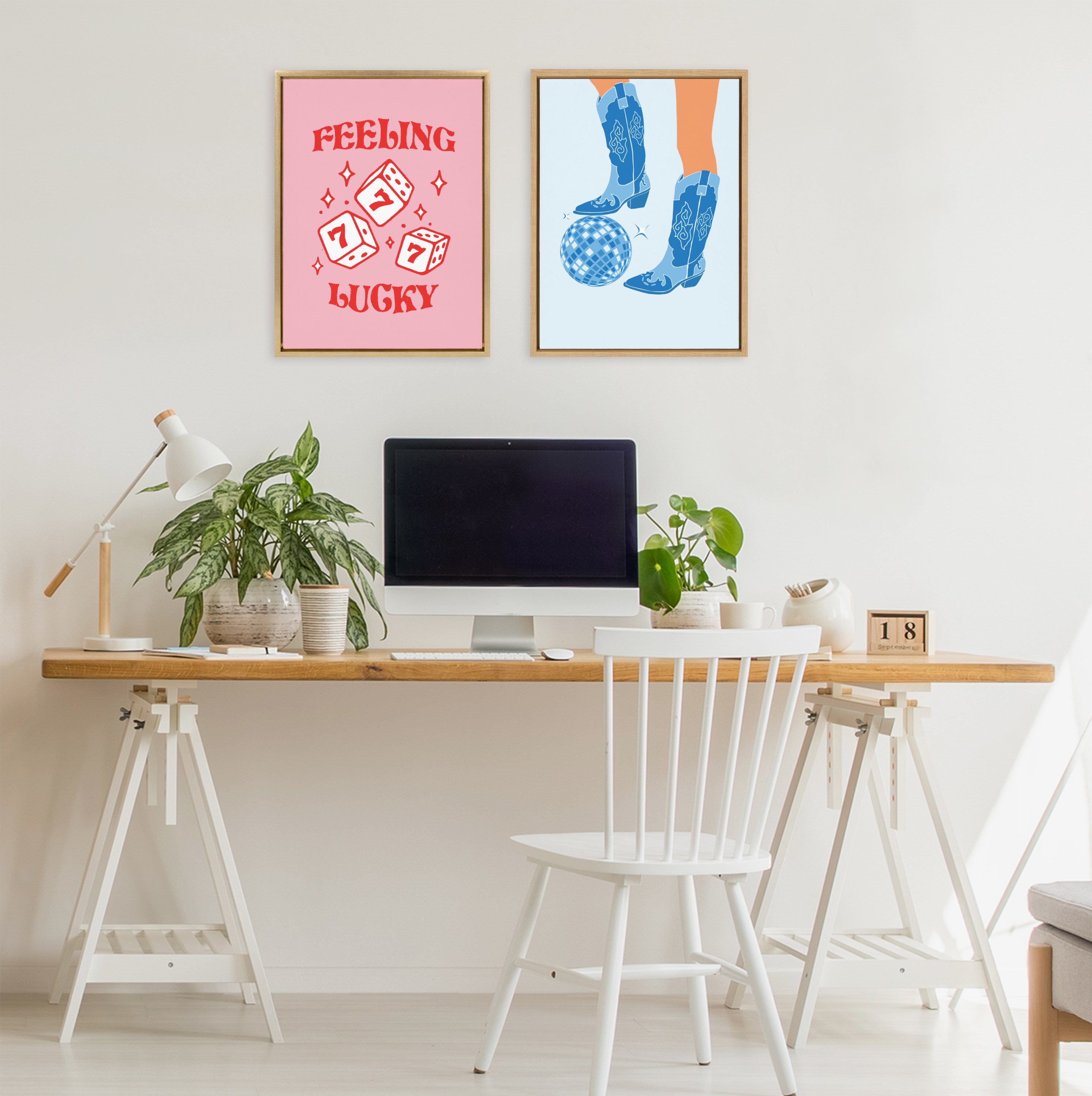 Framed Canvas 18x24 Sylvie Bright Gold 6