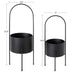 Freestanding Planter 2 Piece Black 2