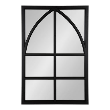 Windowpane Mirror Black 24x36 2